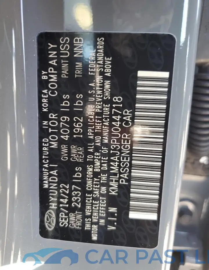 KMHLM4AJ3PU044718# 12