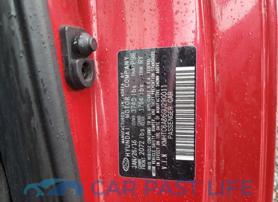 KMHTC6AD6GU290011# 12