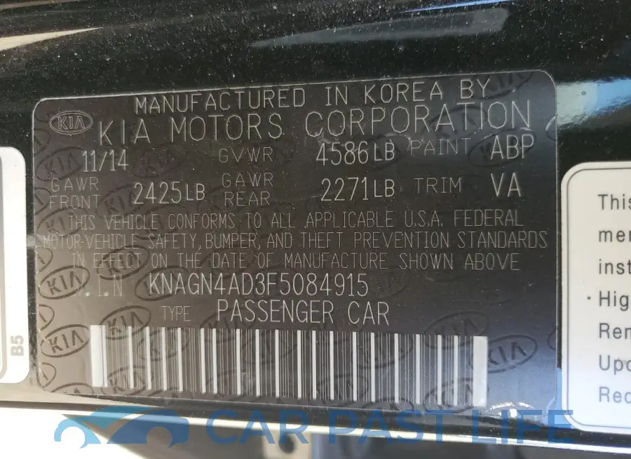 KNAGN4AD3F5084915# 12