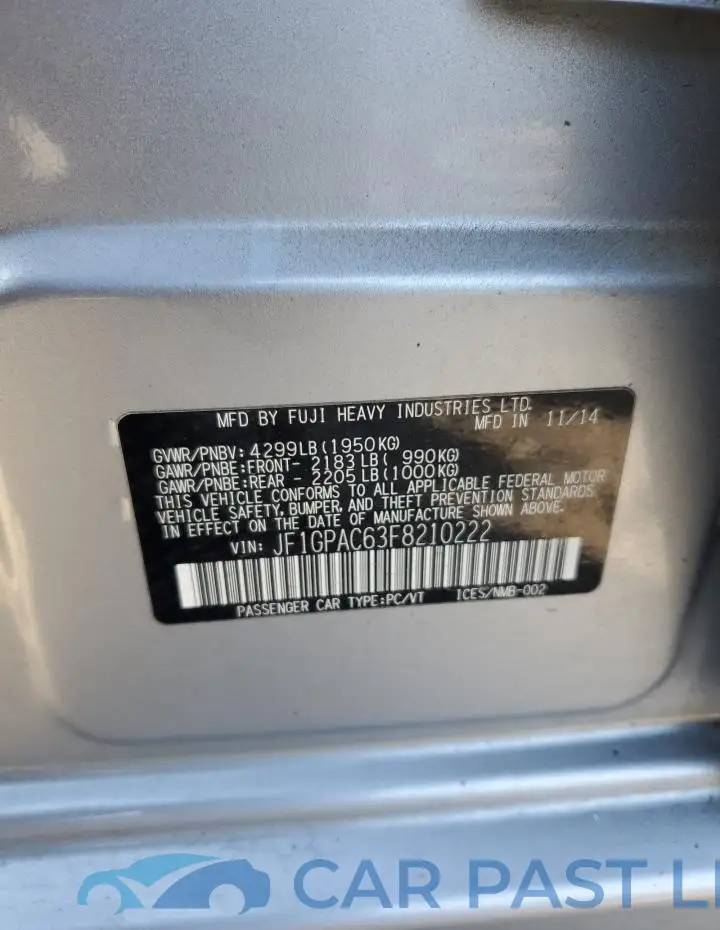 JF1GPAC63F8210222# 13