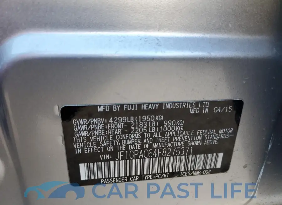 JF1GPAC64F8275371# 12