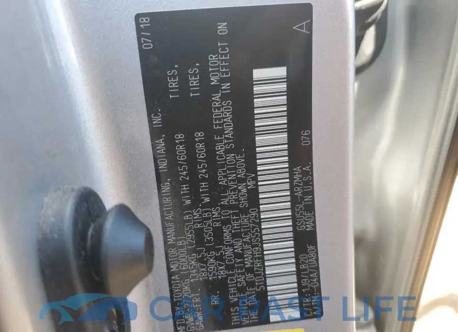 5TDJZRFH9JS557290# 13