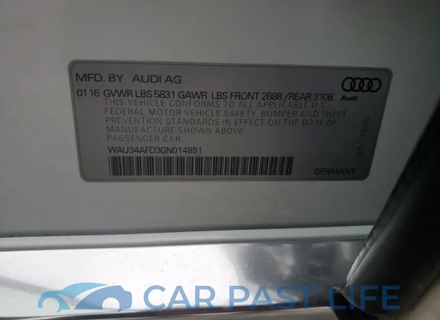 WAU34AFD3GN014891# 13