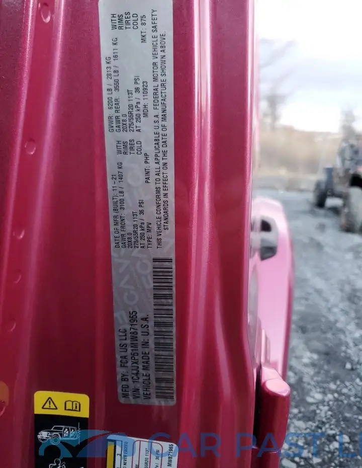 1C4JJXP61MW871965# 12