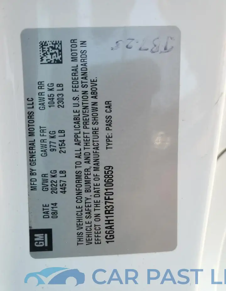 1G6AH1R37F0106859# 12