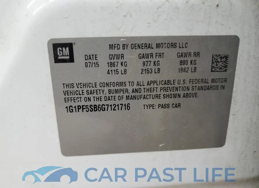 1G1PF5SB6G7121716# 12