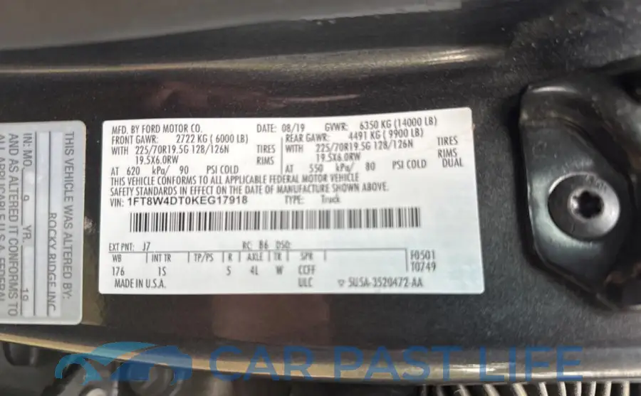 1FT8W4DT0KEG17918# 10