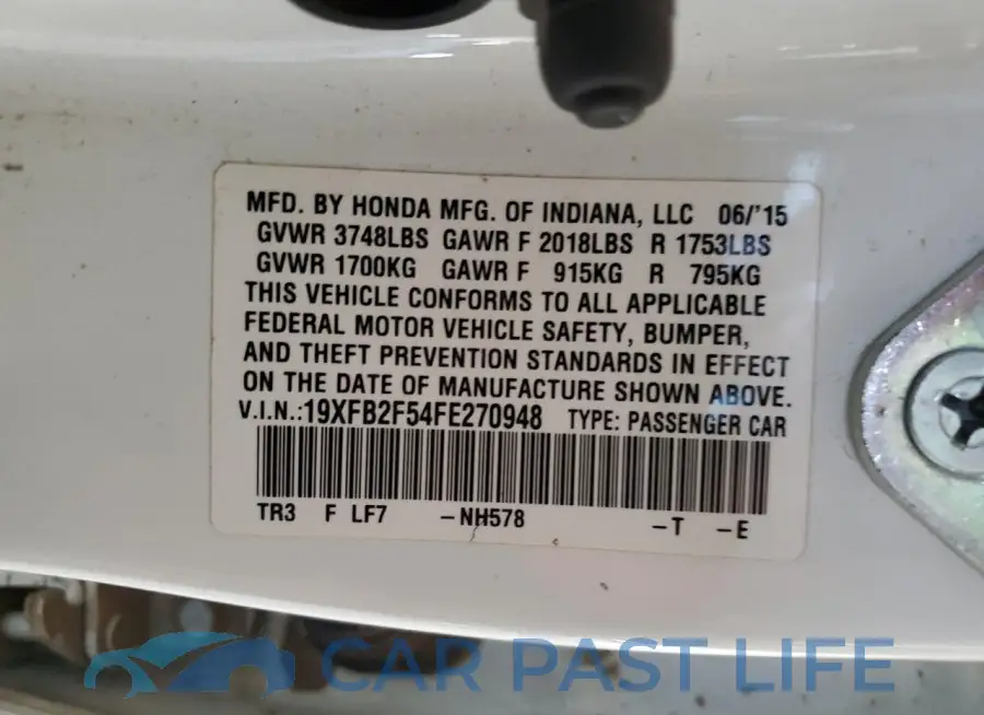 19XFB2F54FE270948# 12
