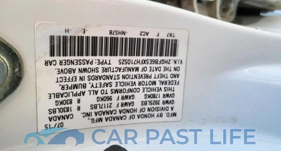 2HGFB6E5XFH710525# 10