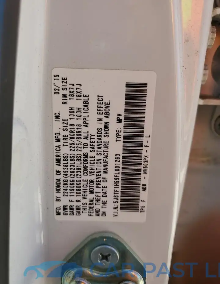 5J6TF1H59FL001263# 14