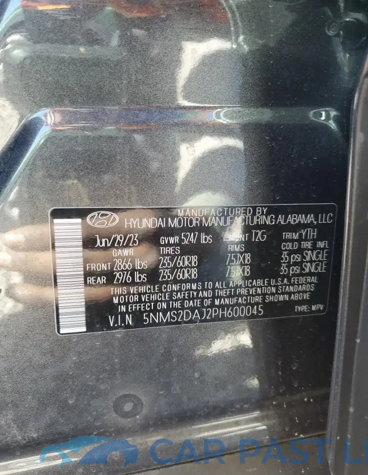 5NMS2DAJ2PH600045# 12