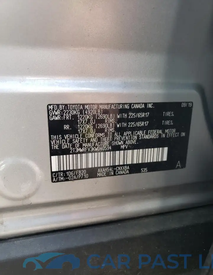 2T3MWRFV3KW040594# 13
