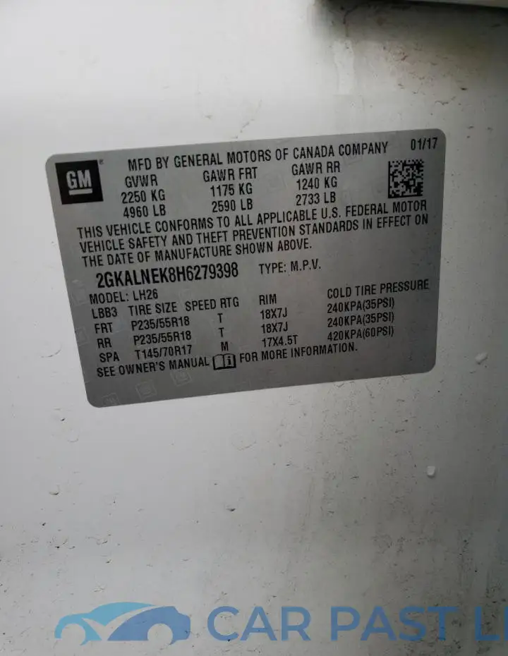 2GKALNEK8H6279398# 14