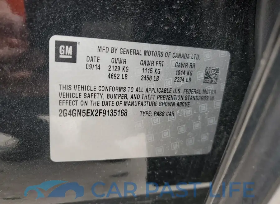 2G4GN5EX2F9135168# 13