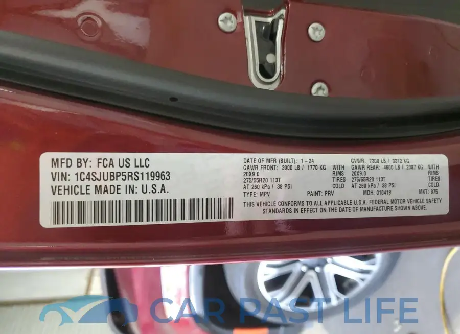 1C4SJUBP5RS119963# 13