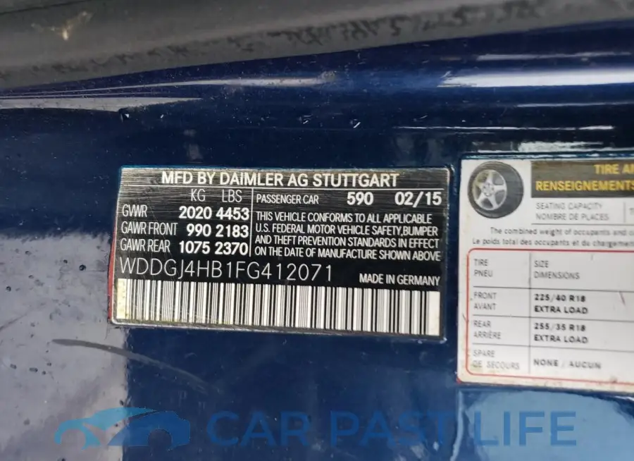 WDDGJ4HB1FG412071# 12