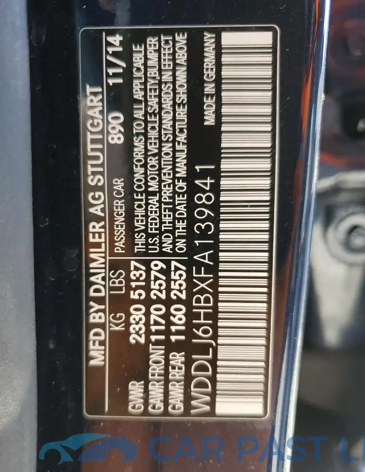 WDDLJ6HBXFA139841# 12