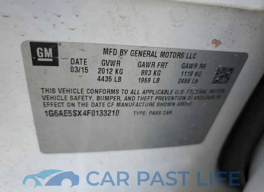 1G6AE5SX4F0133210# 12