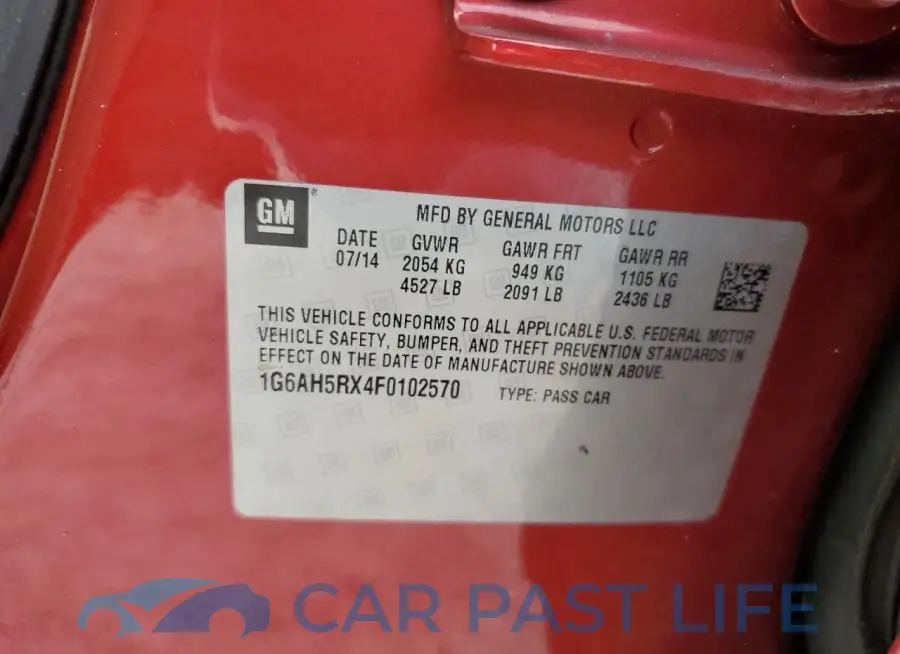 1G6AH5RX4F0102570# 13