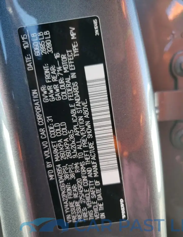 YV4A22PK0G1040954# 12