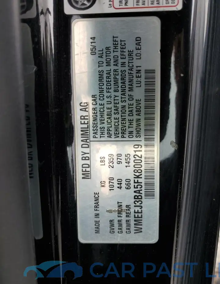 WMEEJ3BA5FK800219# 12