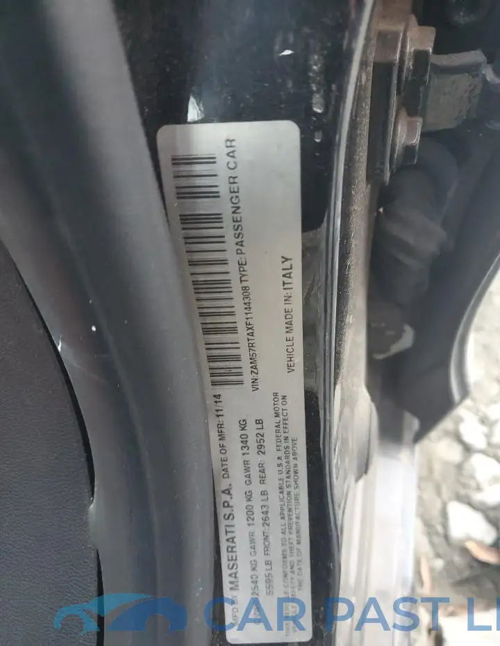 ZAM57RTAXF1144308# 13