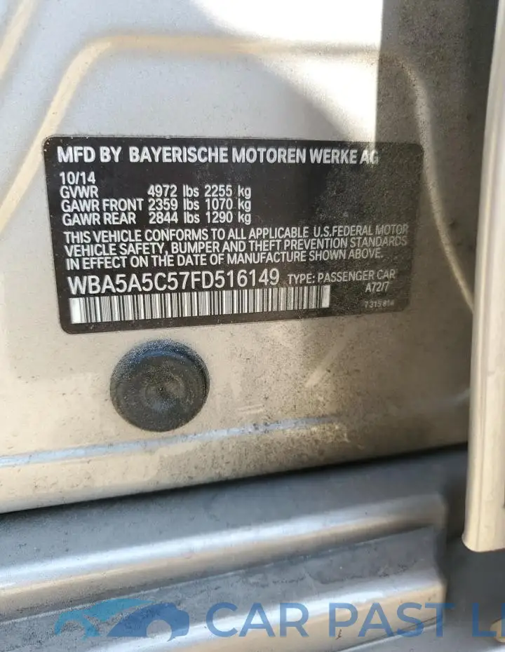 WBA5A5C57FD516149# 12
