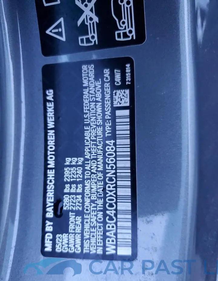 WBABC4C0XRCN56084# 13