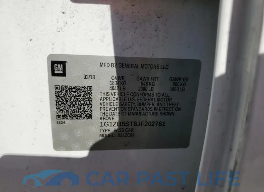 1G1ZB5ST8JF202761# 12