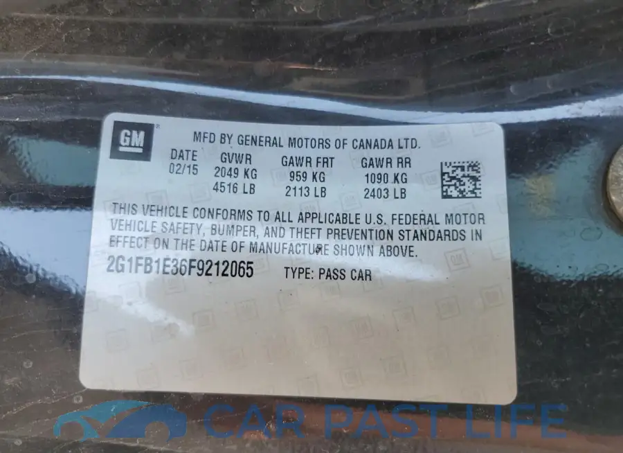 2G1FB1E36F9212065# 12