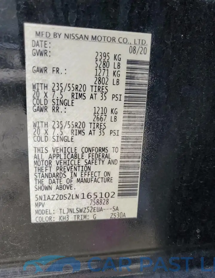 5N1AZ2DS2LN165102# 14
