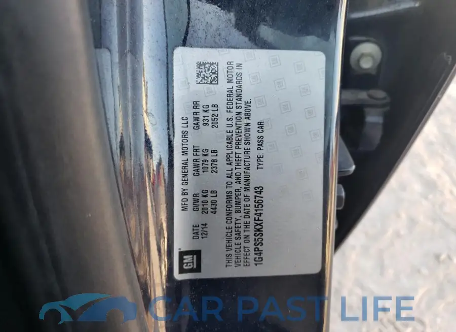 1G4PS5SKXF4156743# 12