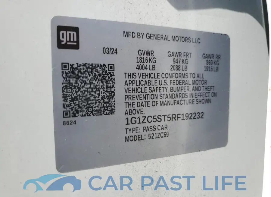 1G1ZC5ST5RF192232# 13