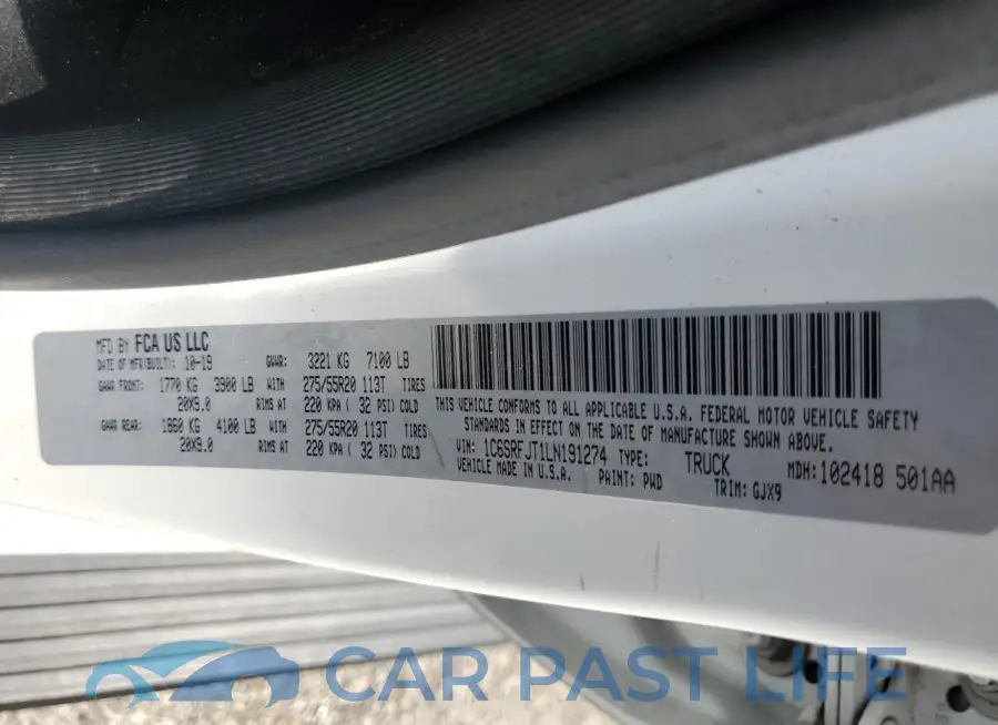 1C6SRFJT1LN191274# 13