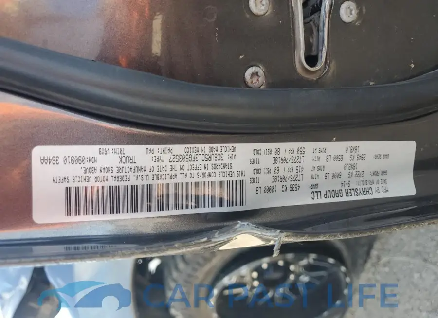 3C6UR5CL3FG503527# 12