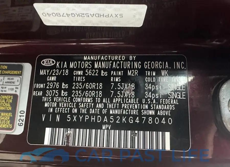 5XYPHDA52KG478040# 10
