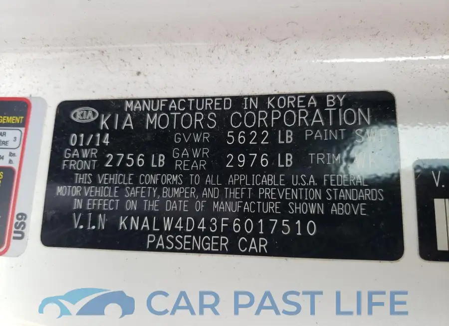 KNALW4D43F6017510# 12