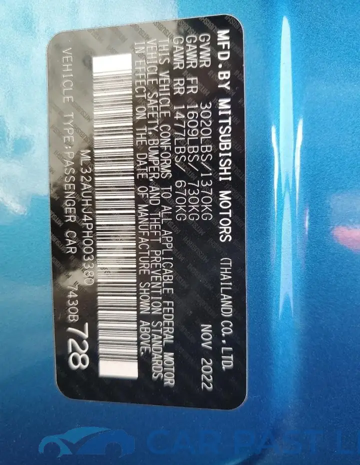 ML32AUHJ4PH003380# 12