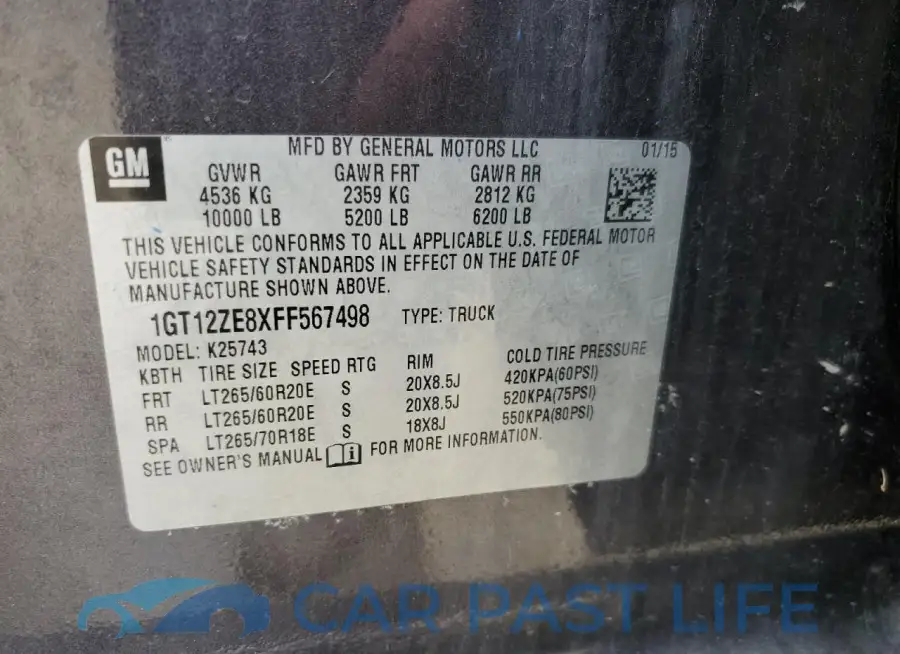 1GT12ZE8XFF567498# 12