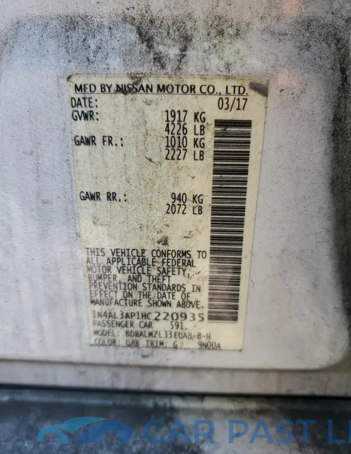 1N4AL3AP1HC220935# 12