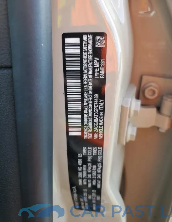 ZACCJBAT3GPD74489# 13