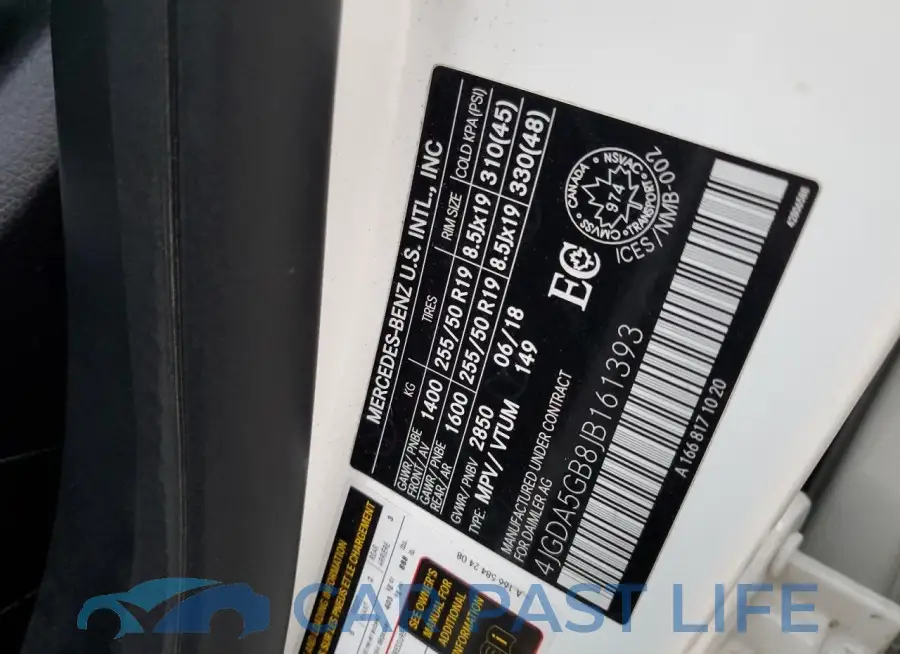 4JGDA5GB8JB161393# 14