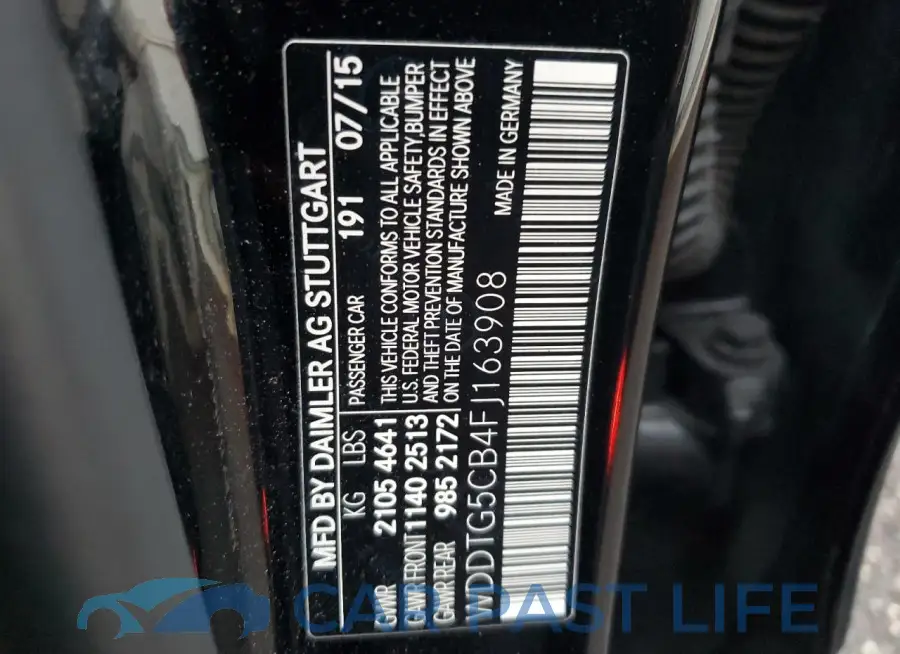 WDDTG5CB4FJ163908# 12