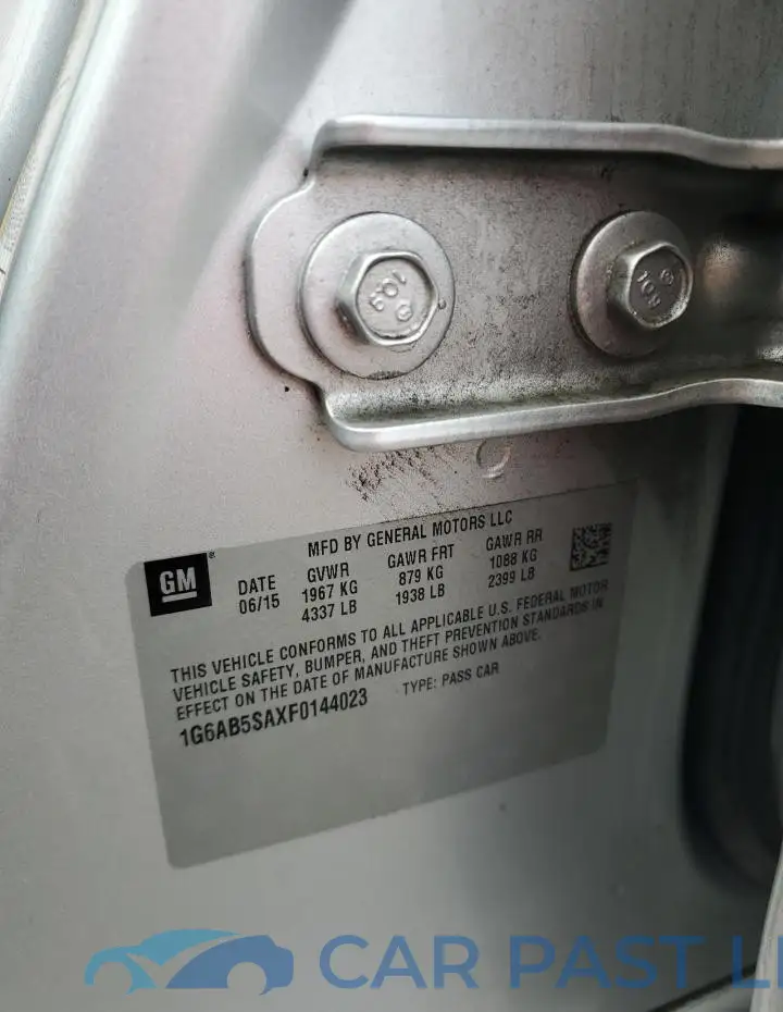 1G6AB5SAXF0144023# 12