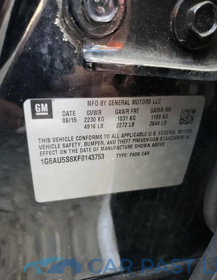 1G6AU5S8XF0143753# 12