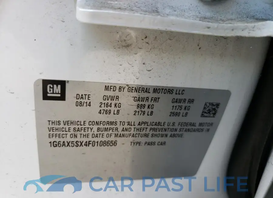 1G6AX5SX4F0108656# 12
