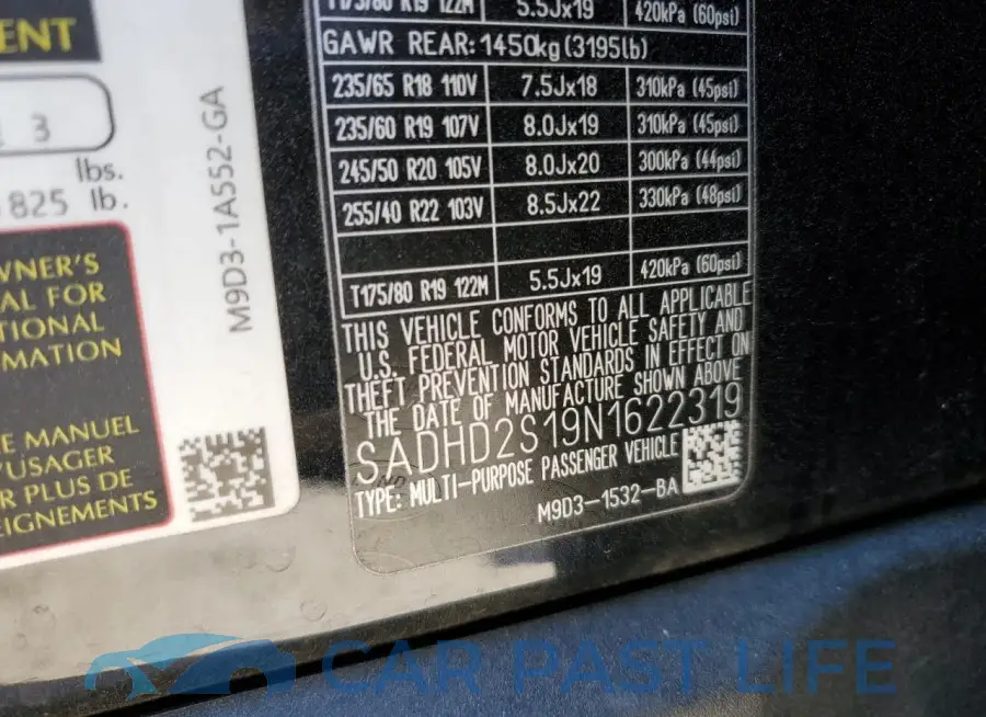SADHD2S19N1622319# 14