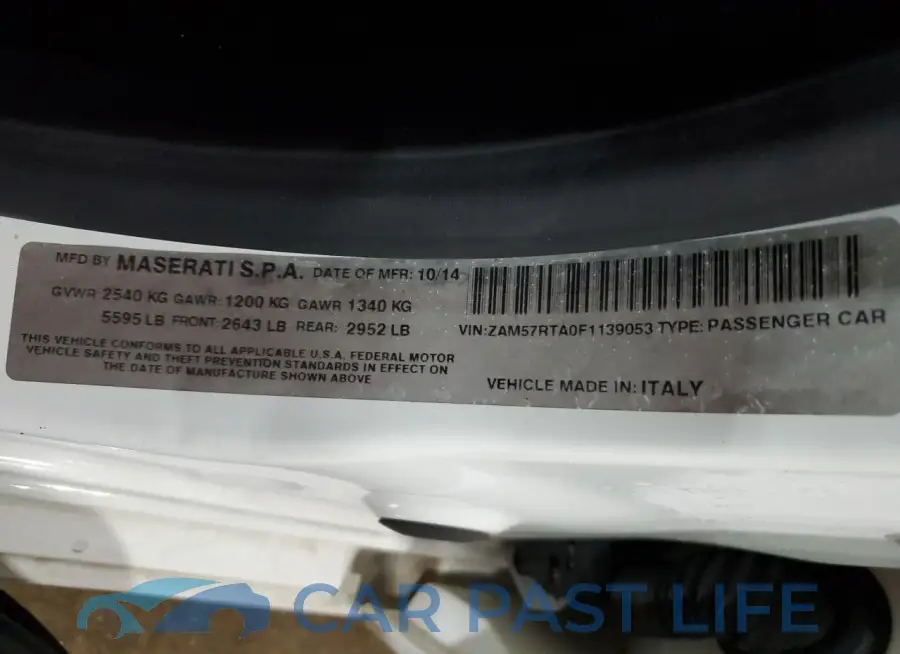 ZAM57RTA0F1139053# 12