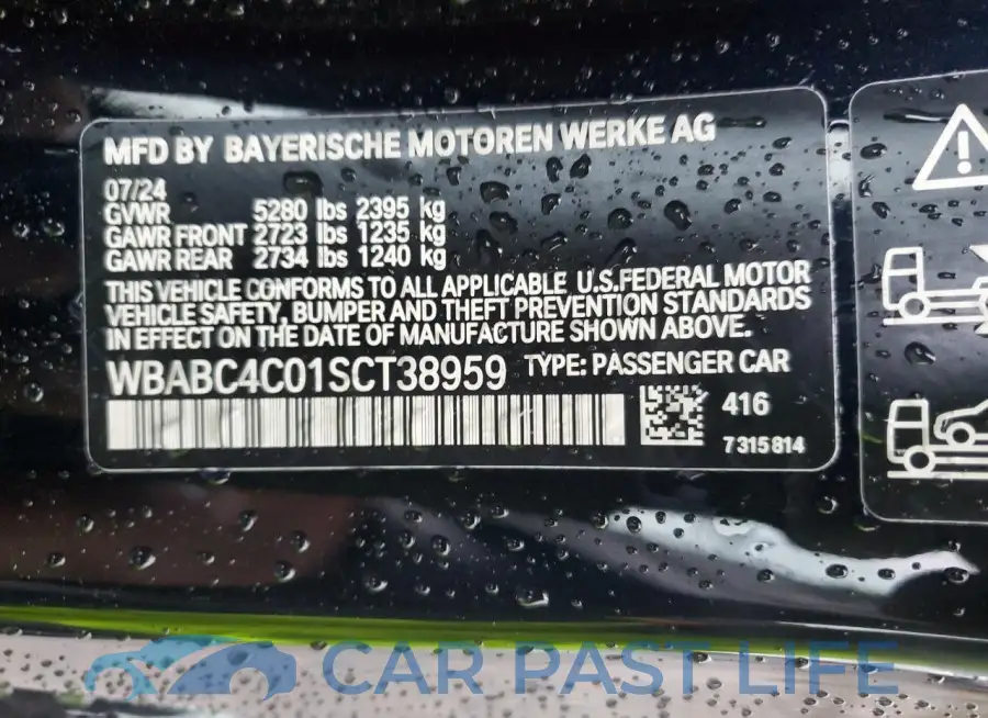 WBABC4C01SCT38959# 12
