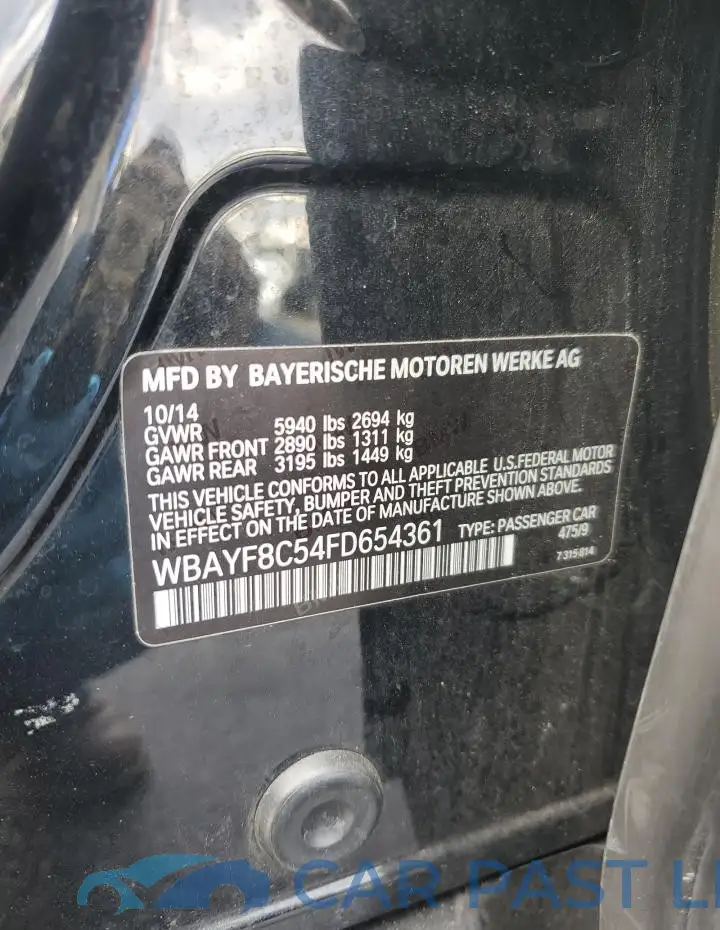 WBAYF8C54FD654361# 12